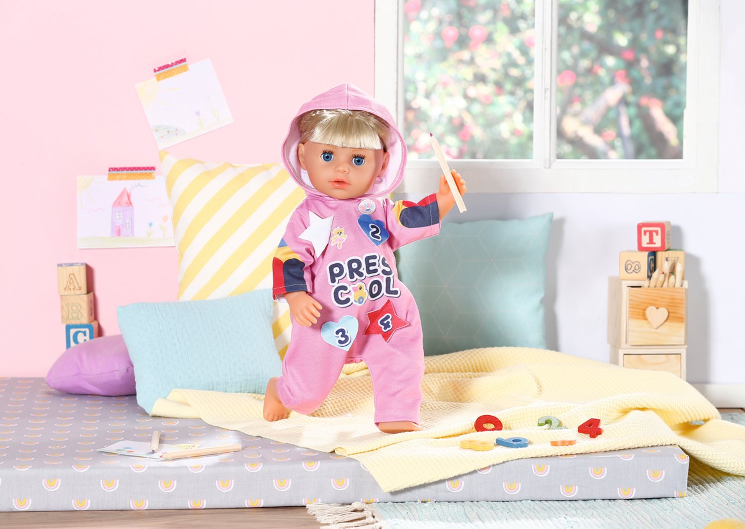 EAN 4001167833537 - BABY born Kindergarten Romper+Badges Pelele de muñeca imagen 5