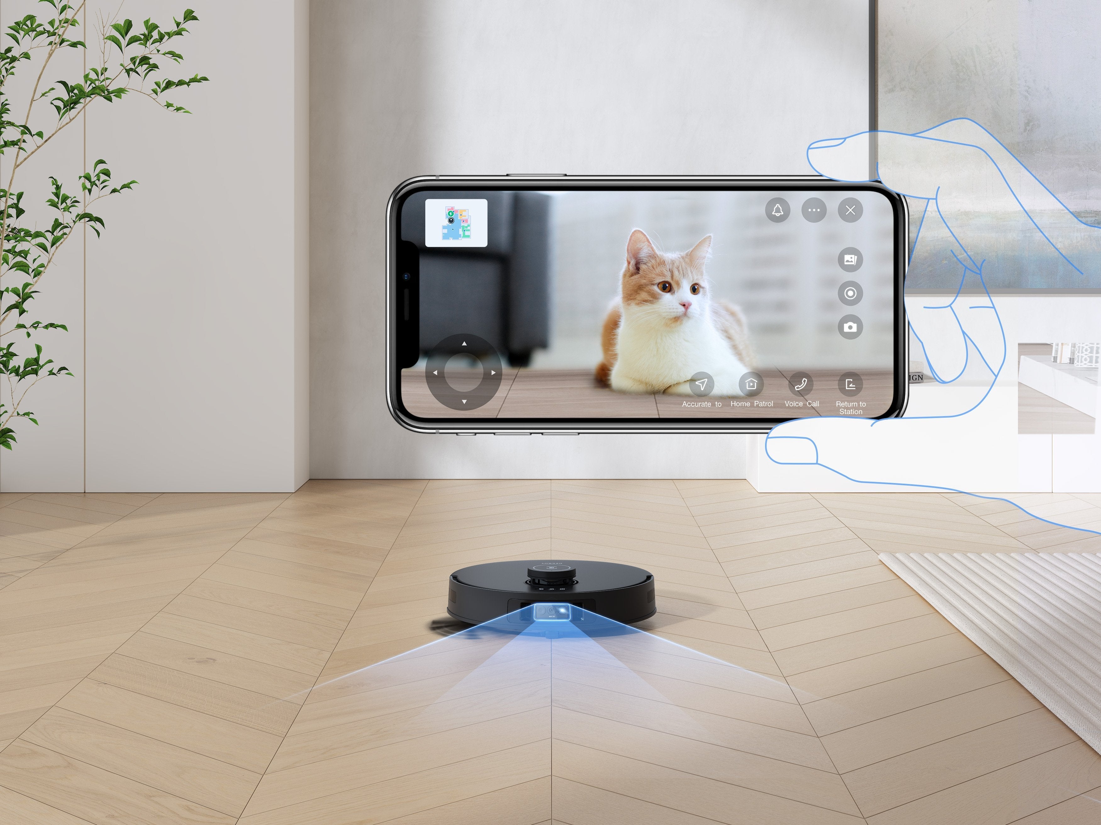 Robot Aspirador Ecovacs Deebot T30s Pro Negro, Incluye Estación Omni Todo En Uno T30s Pro Black