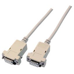 Efb Serielles Null-Modemcable, 2x Dsub 9, Bu.-Bu., 2,0m, Beige