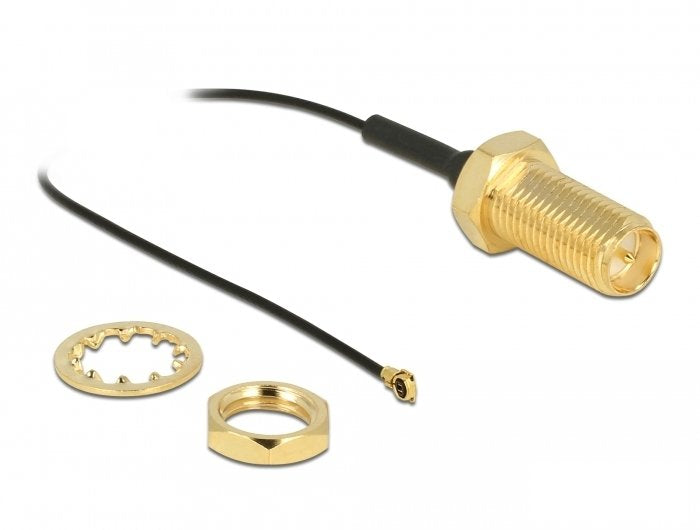 EAN 4043619904785 - DeLOCK 90478 cable coaxial 0,35 m Negro imagen 1