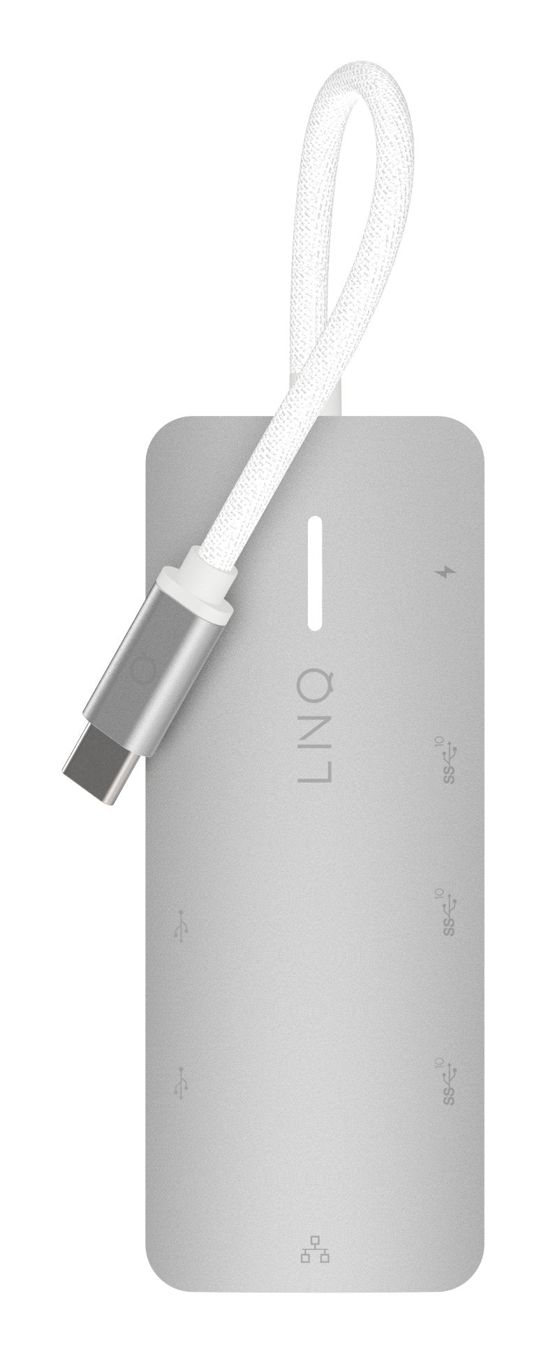 Hub 8 Puertos Pro Usb-C 140w Gris Linq Usb-C/ 1xusb3.2, 1xhdmi, 1xusb-C Pd Hasta 140w, 2xusb-C, 1xrj45 2,5gbps, 1xlector De Tarjetas Tf Y Microsd, 1xlector De Tarjetas Sd 4.0