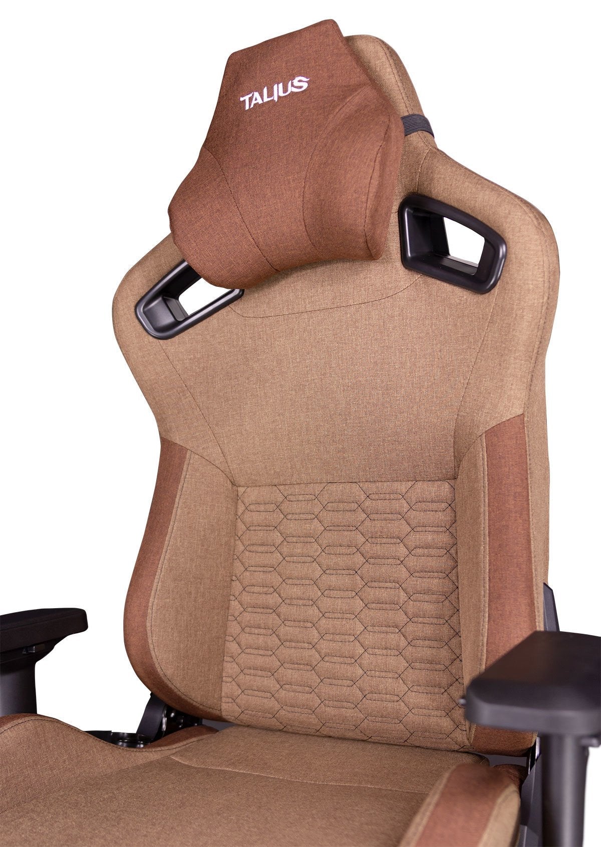 Talius Silla Raptor Gaming Negra/Marron 4d, Frog, Base Metal, Ruedas Nylon, Hasta 170kg