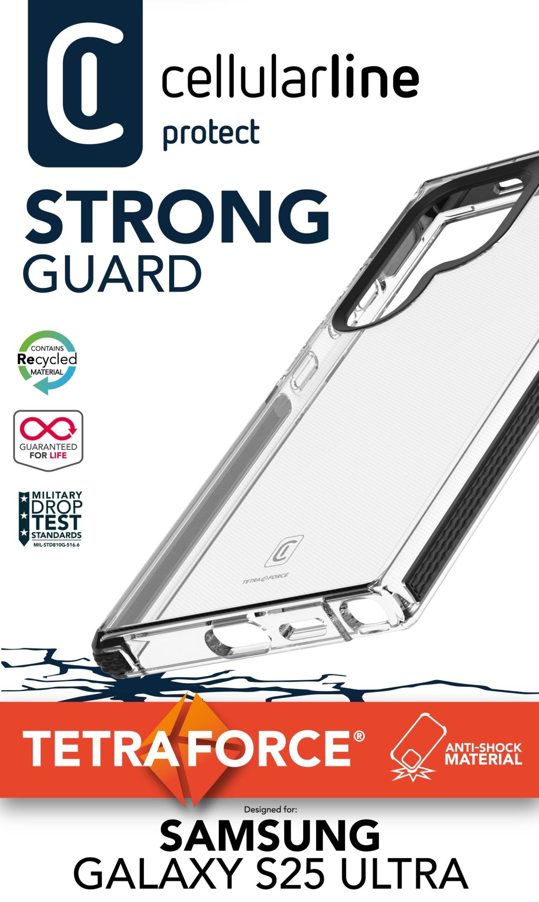 Cellularline Hard Case Tetra Force Strong Sams S25 Ultra