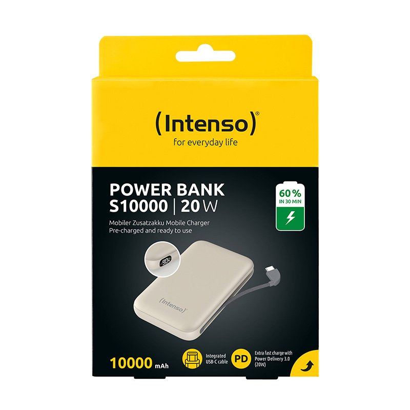 EAN 4034303037704 - Intenso S10000 Polímero de litio 10000 mAh Beige imagen 2