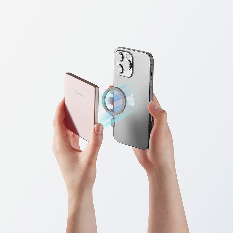 Intenso Powerbank Mw5000 Magsafe Rosado