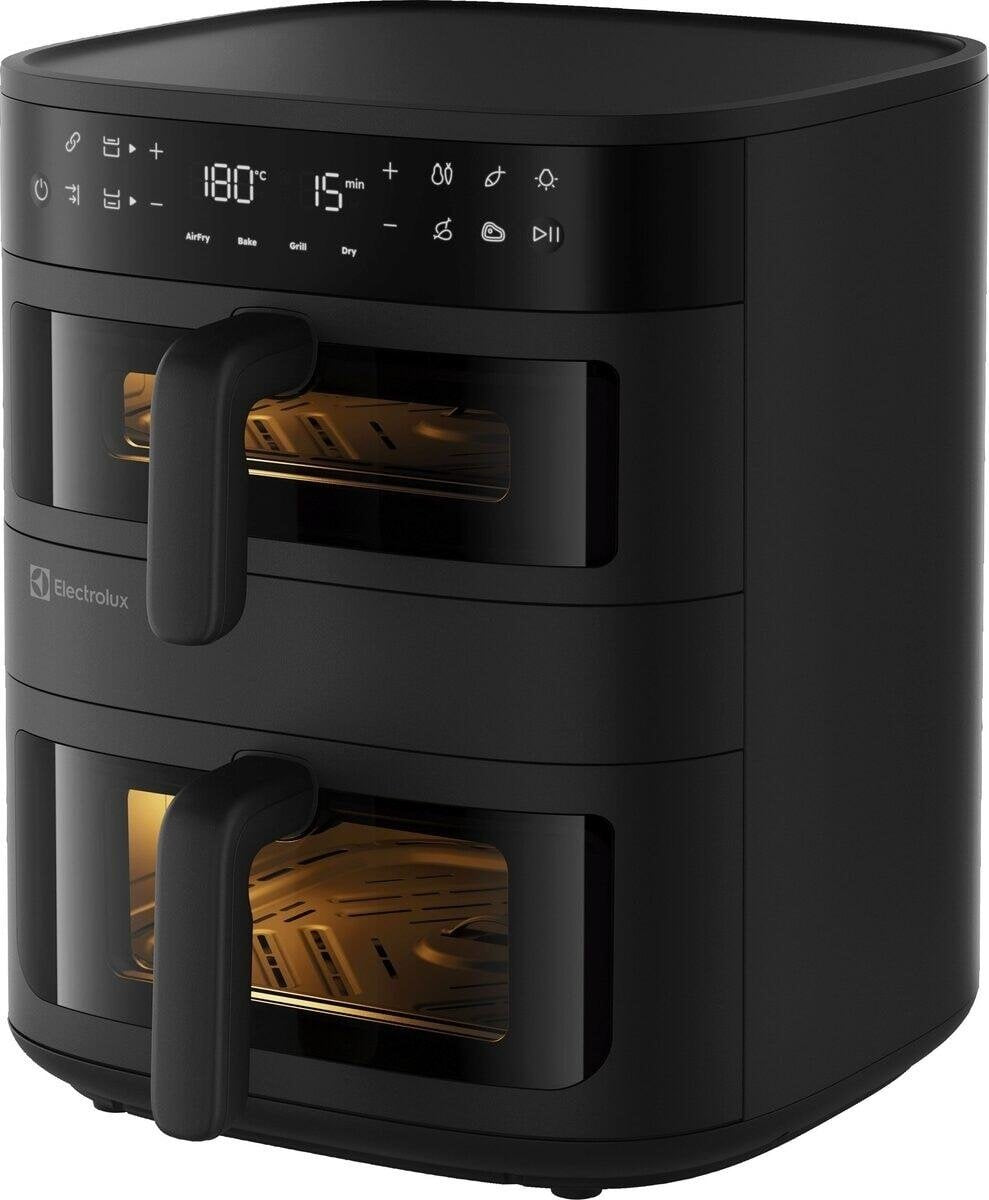 EAN 7333394095806 - Electrolux EAFD11B Doble 11 L Independiente 2700 W Freidora de aire caliente Negro imagen 2