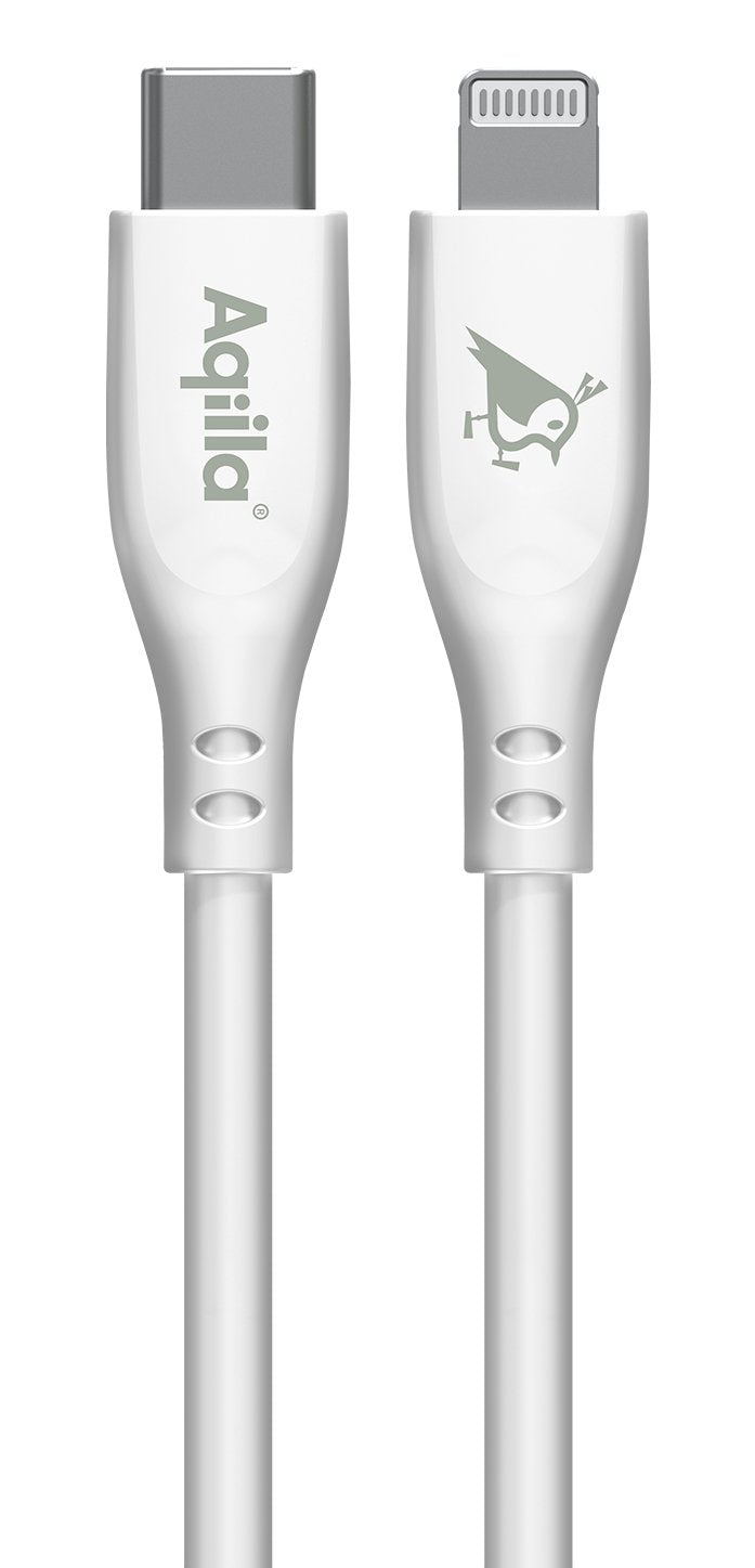 EAN 8716778931843 - Aqiila Cablebird CS12 cable USB USB 2.0 2 m Lightning USB C Blanco imagen 1