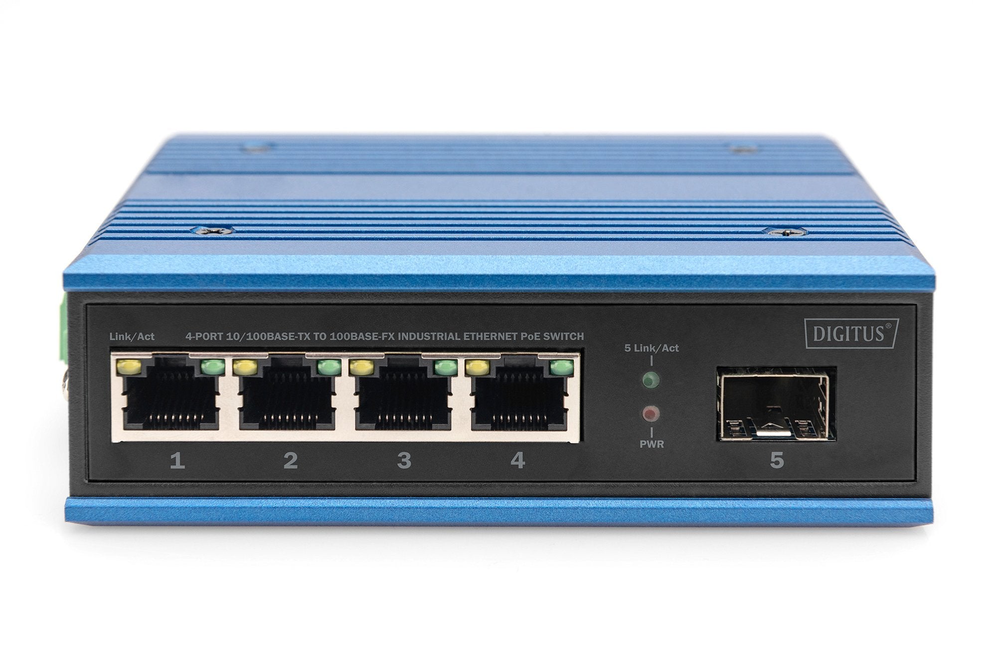 EAN 4016032485483 - Digitus DN-651131 switch No administrado Fast Ethernet (10/100) Energía sobre Ethernet (PoE) Negro, Azul imagen 4