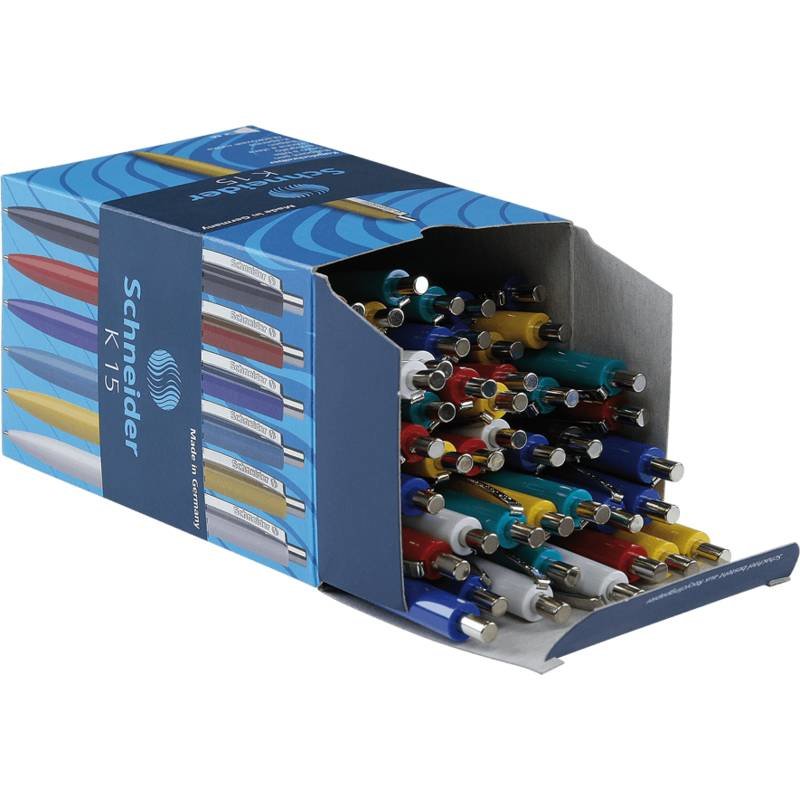 EAN 4004675030801 - Schneider Schreibgeräte K 15 Azul Bolígrafo de punta retráctil con pulsador Medio imagen 2