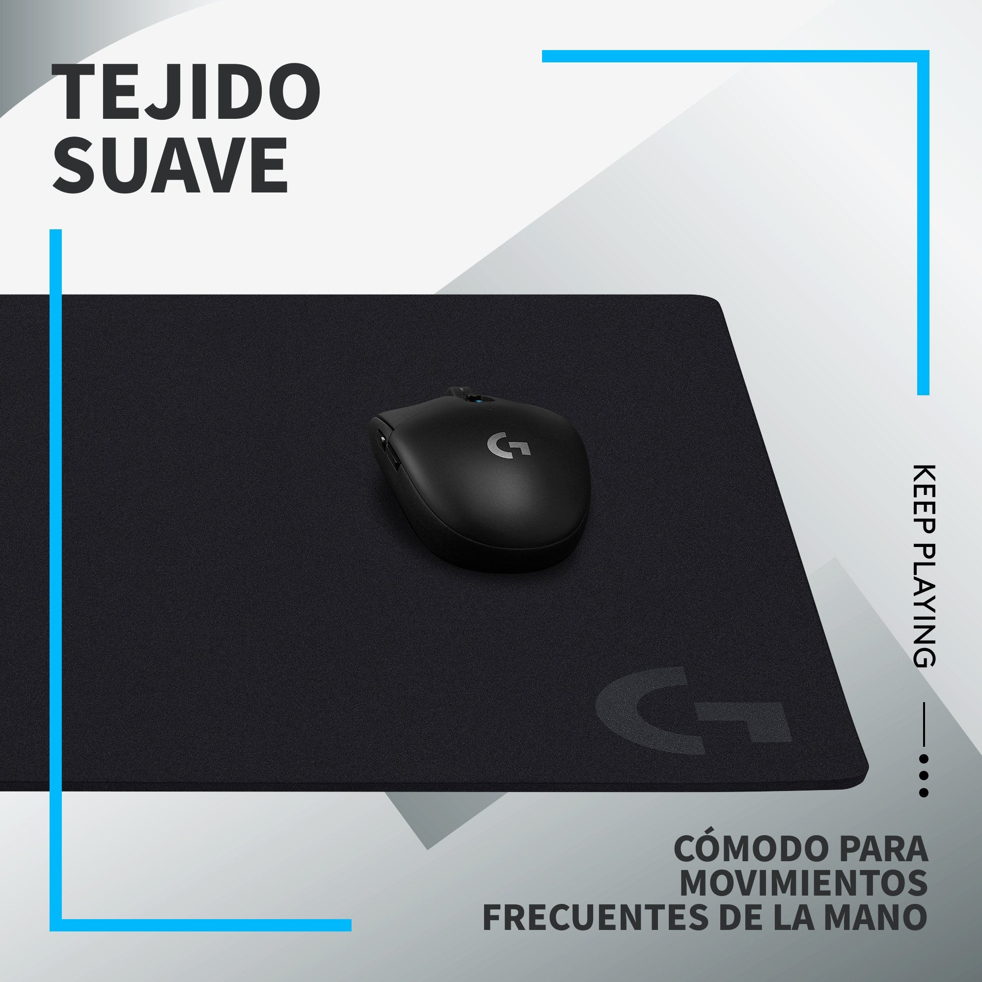 EAN 5099206104358 - Logitech G 943-000799 alfombrilla para ratón Alfombrilla de ratón para juegos Negro imagen 6