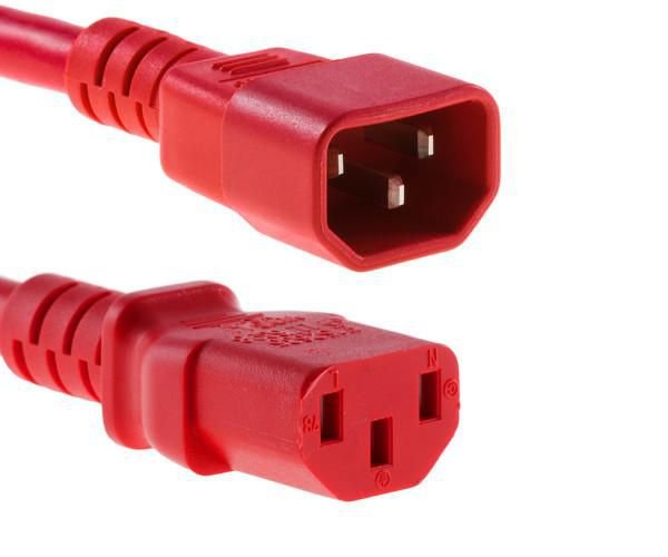 Microconnect Pe040630red Cable De Transmisión Rojo 3 M C14 Acoplador C13 Acoplador