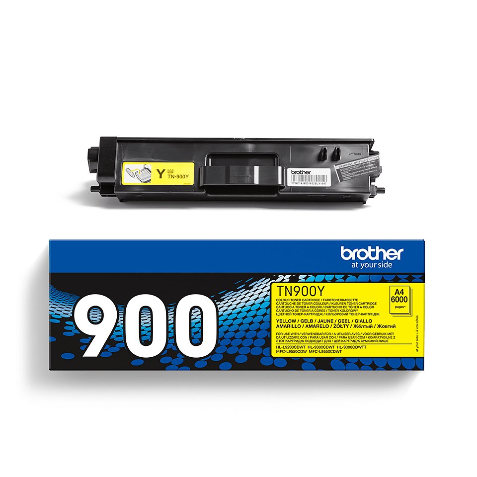 EAN 4977766735124 - Brother TN-900Y cartucho de tóner 1 pieza(s) Original Amarillo imagen 4