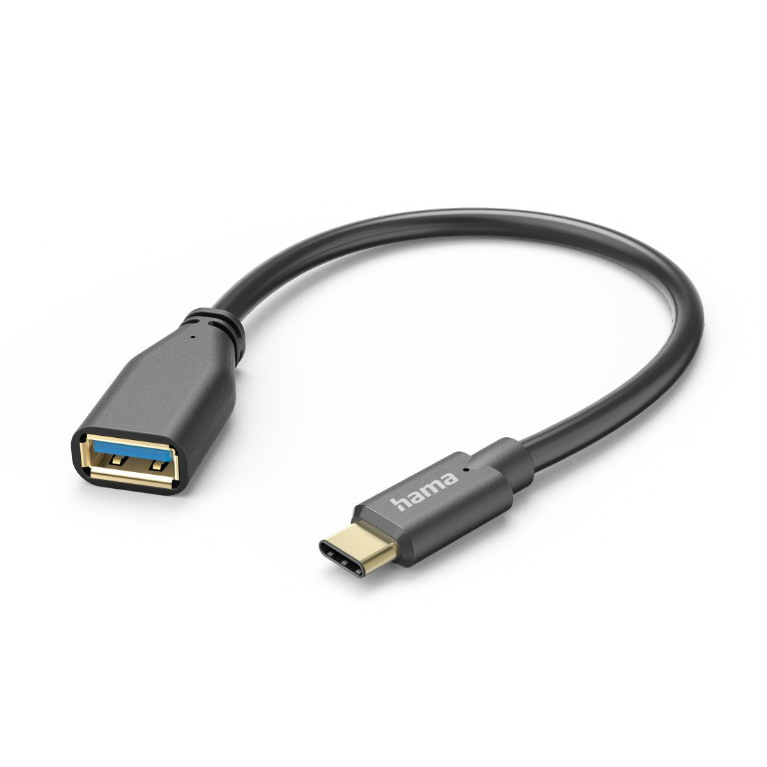 Hama Otg, Usb 3.0 A, Usb-C, 15cm, Czarny