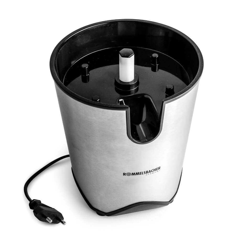 Exprimidor Eléctrico Rommelsbacher Zp 60/E Negro, Acero Inoxidable 100 W