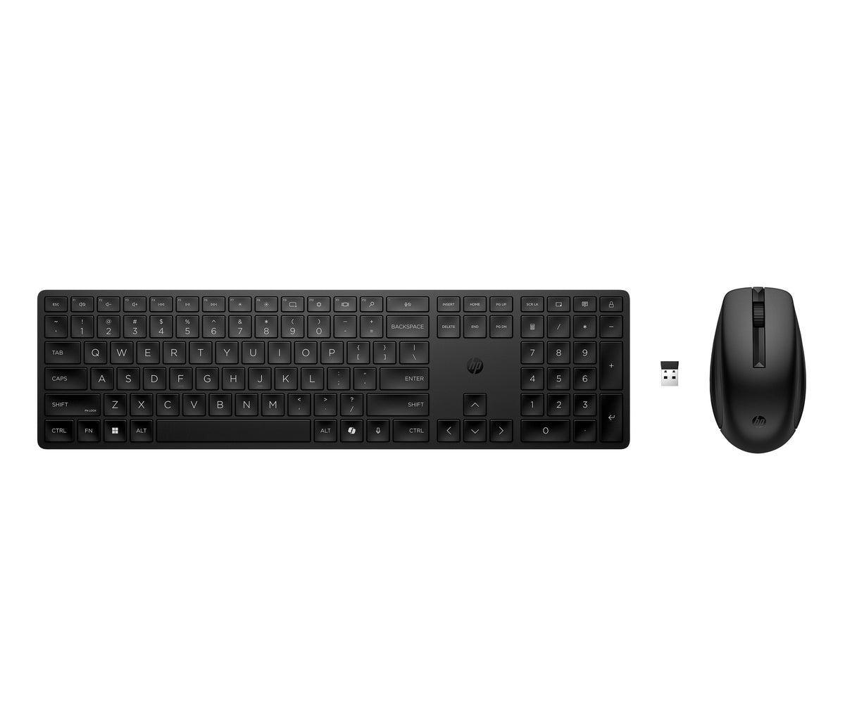 EAN 0196188141281 - HP 650 Wireless Keyboard and Mouse Combo Black teclado Ratón incluido Hogar RF inalámbrico Negro imagen 1