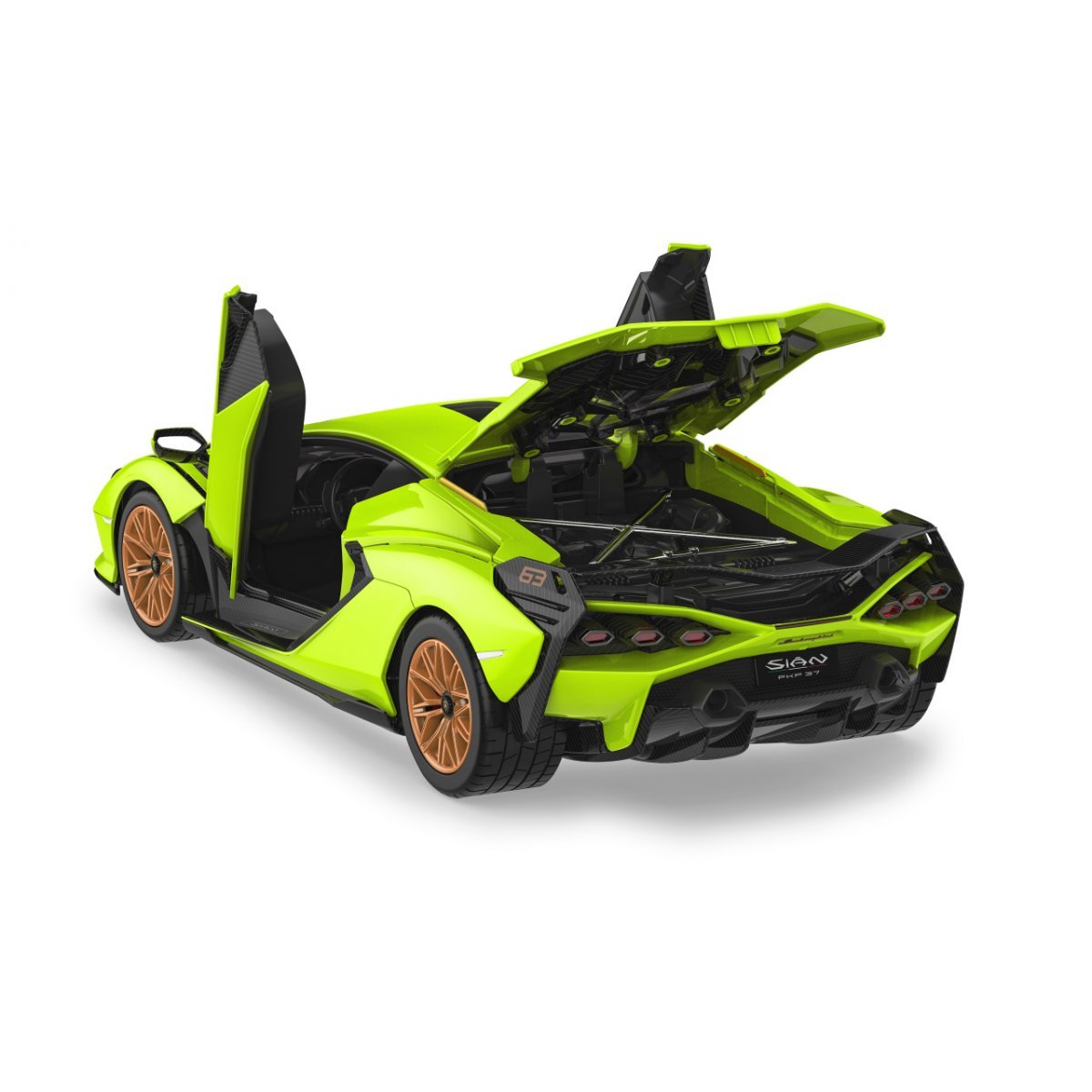 Jamara Lamborghini Sian Fkp 37 1:18 Verde 2.4ghz Kit