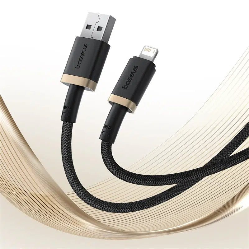 EAN 6932172669850 - Baseus P10377801U01-00 cable de conector Lightning 1 m Negro, Oro imagen 6