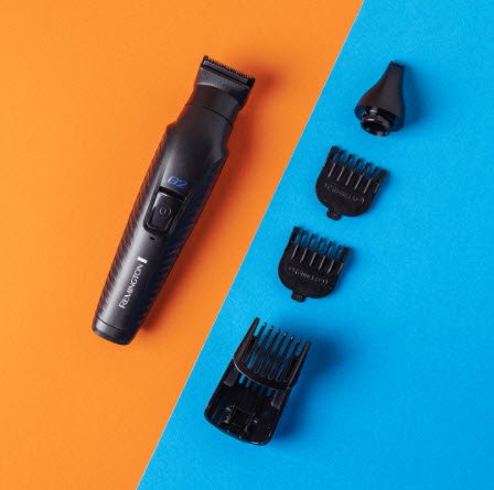 Remington Recortadora De Barba Y Cortapelos G2 Graphite Series - Barbero Y Máquina De Cortar Pelo Inalámbrico, Revestimiento De Grafito, 5 Accesorios, 40 Min Autonomía, Indicador Led Carga - Pg2000