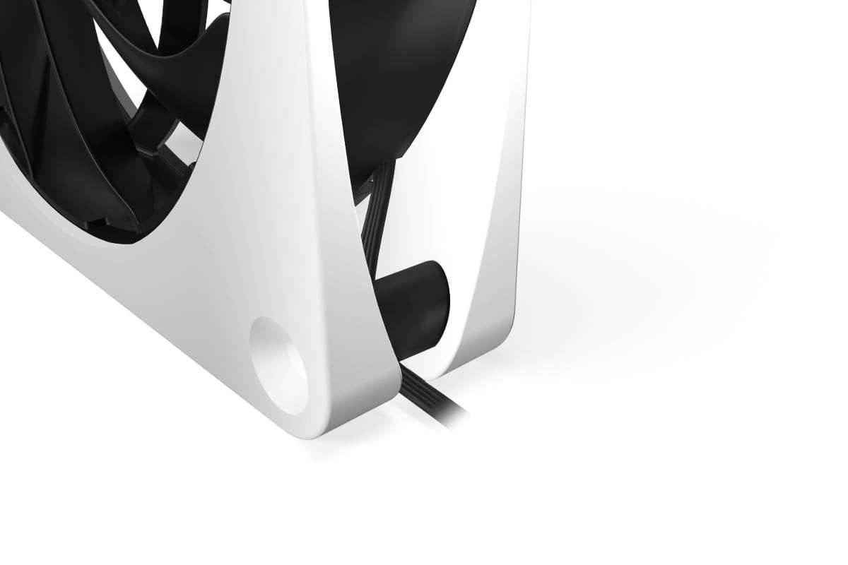 Alphacool Apex Stealth Metal Power 120mm Lüfter 3000rpm, Ventilador Blanco/Negro