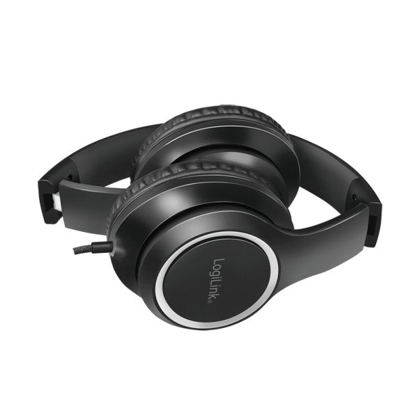 Headset Stereo, With Microphone, 1x 3.5mm, Negro