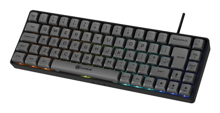 Teclado Mecánico Gamiac Tkl Rgb69g Sf Kailh Red Negro/Cinze