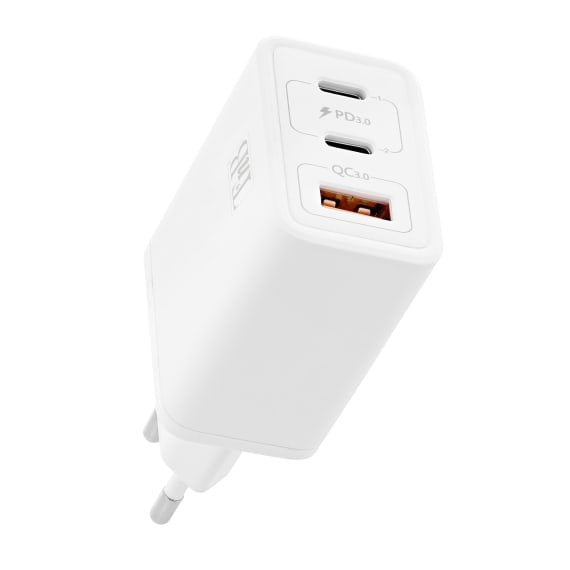 Tnb Cargador Gan Charger 2 Usb-C Power Delivery + 1 Usb-A 65w - White