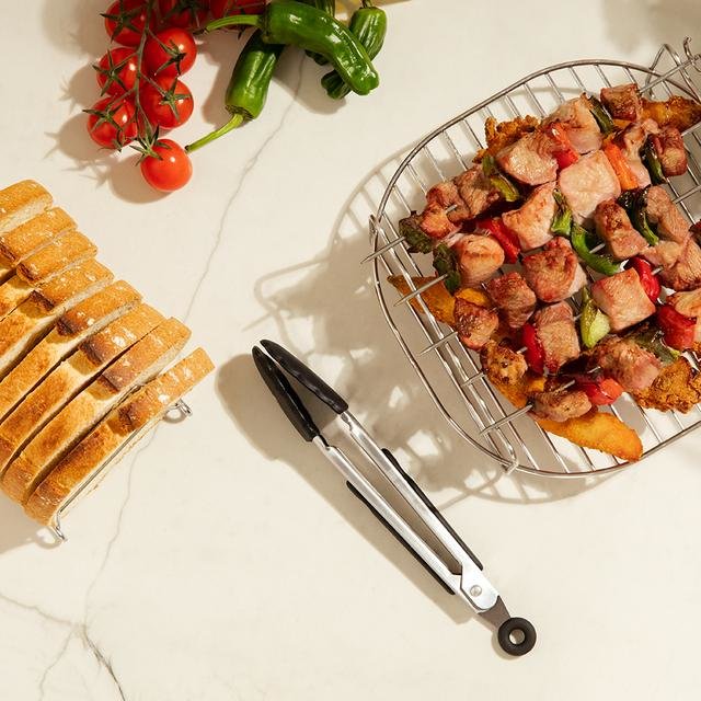 EAN 8435484049955 - Cecotec 04995 accesorio para freidoras Kit de accesorios Negro, Acero inoxidable imagen 7