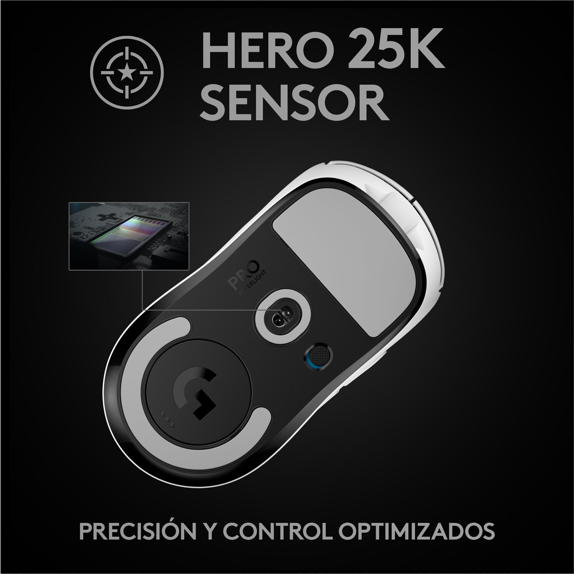 Logitech G Pro X Superlight Ratón Mano Derecha Rf Inalámbrico 25600 Dpi