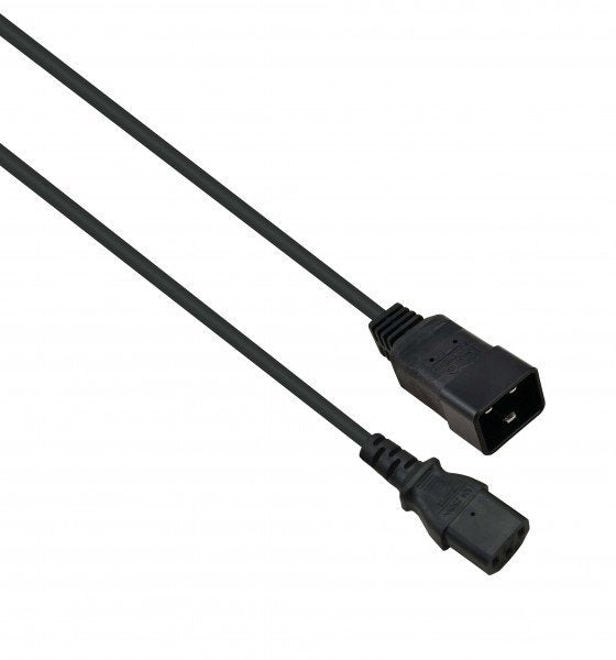 Helos Cable De Alimentacion C13 A C20, Negro, 1,0m