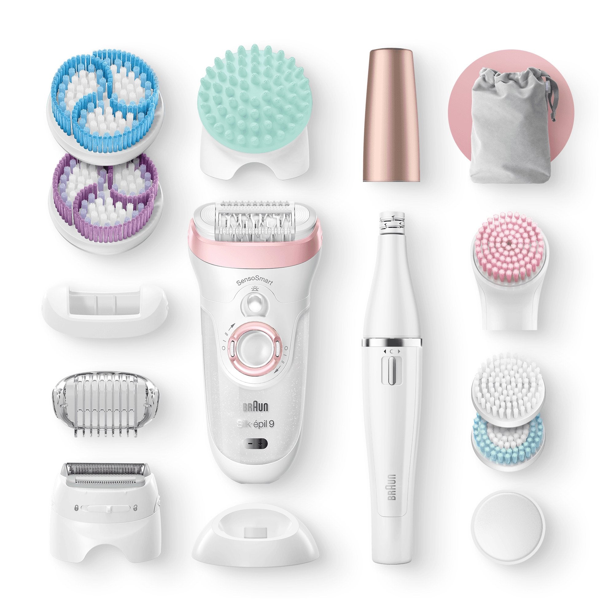 EAN 4210201222996 - Braun Silk-épil 9 81683682 depiladora 40 pinzas Blanco, Rosa imagen 8