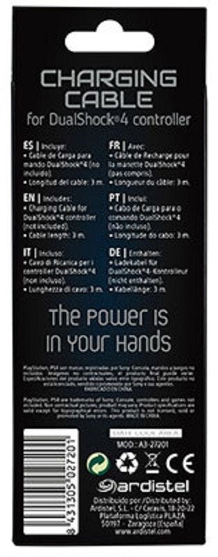Charging Cable Usb-Micro Usb 3m Ps4