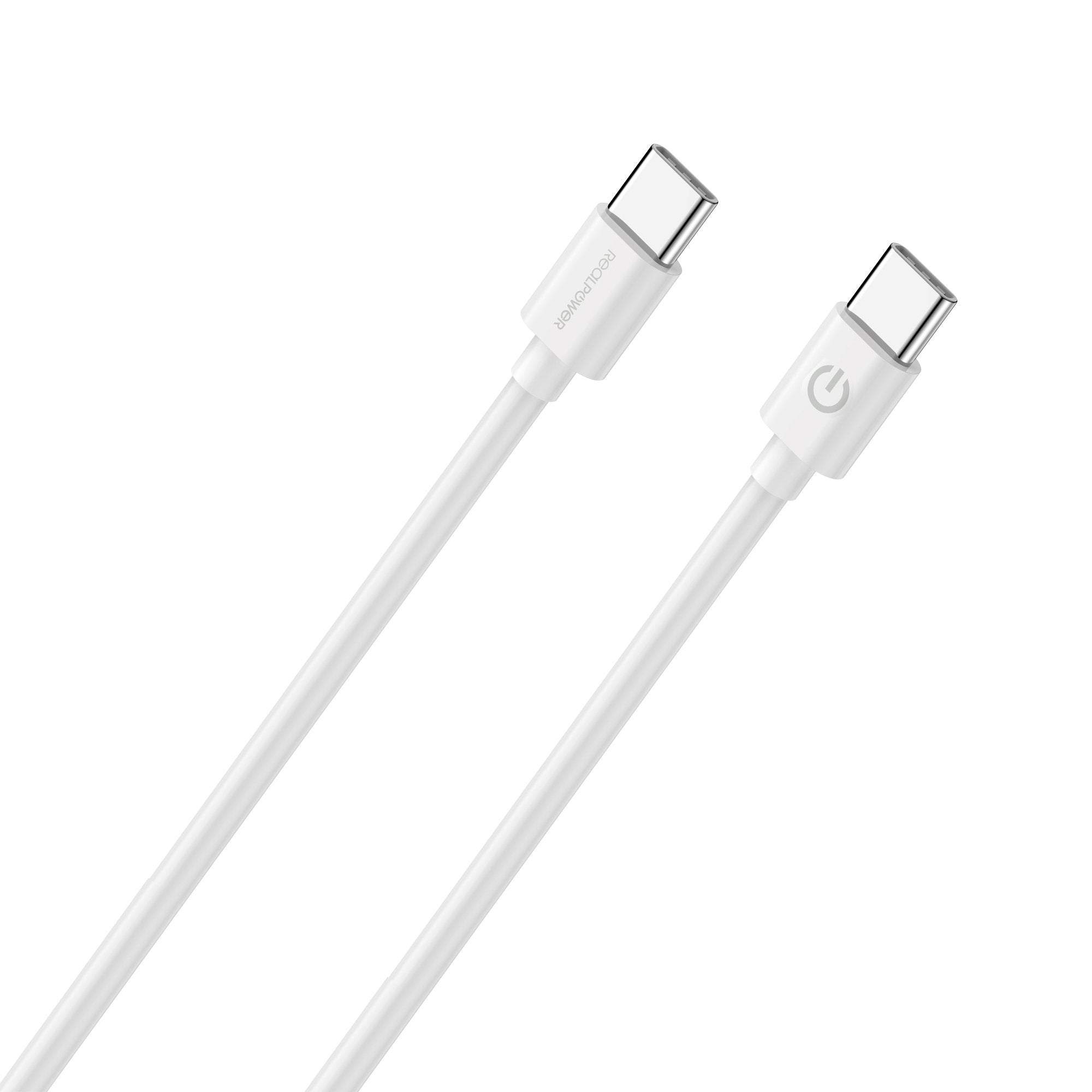 Cable De Carga/Datos Realpower Usb-C A Usb-C 1m Blanco