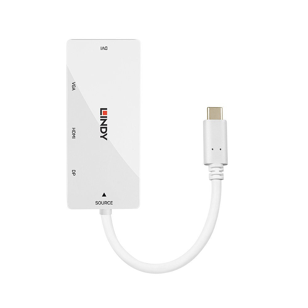 Convertidor Lindy Usb 3.1 Tipo C A Multi-Av