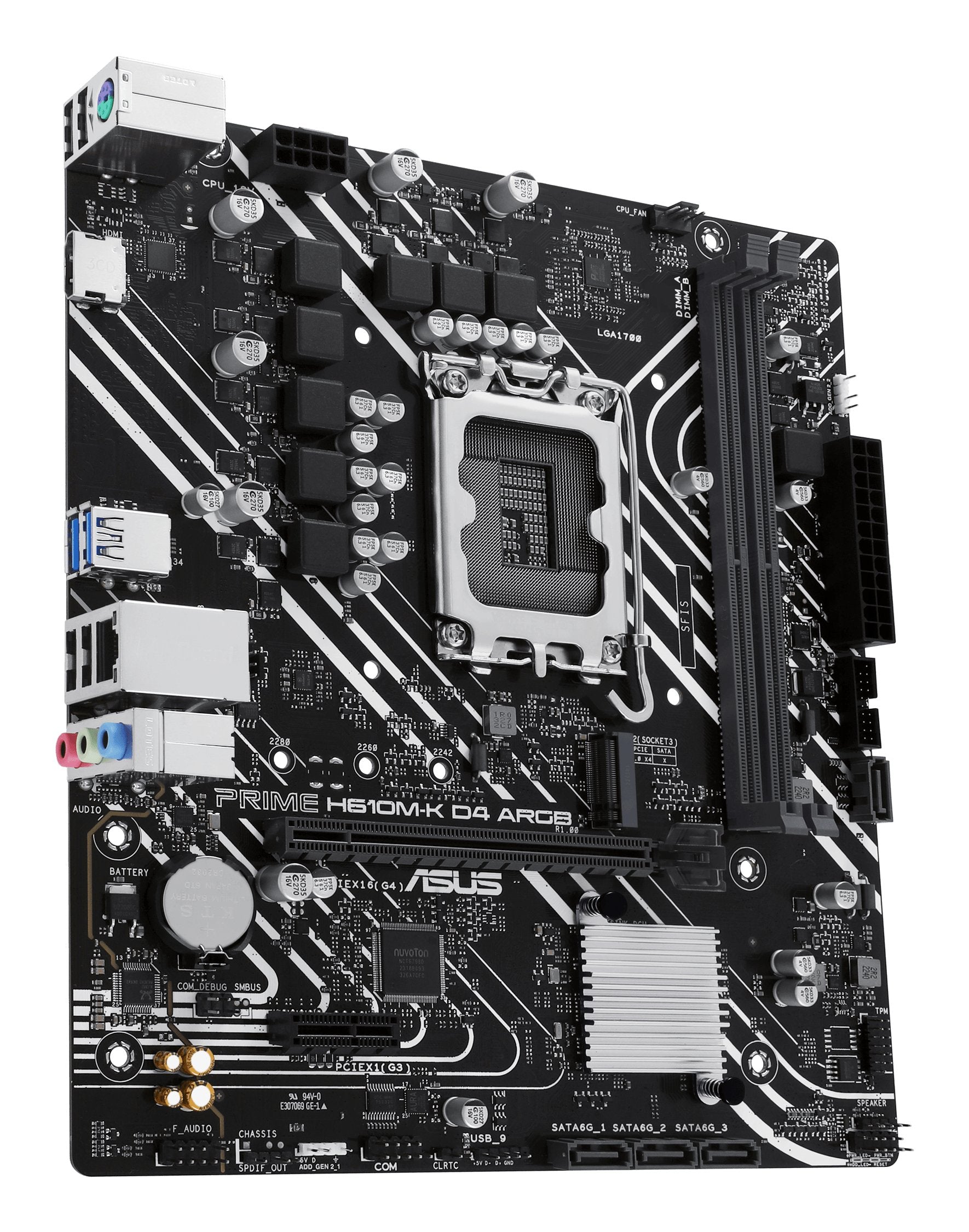 EAN 4711387460177 - ASUS PRIME H610M-K D4 ARGB Intel H610 LGA 1700 micro ATX imagen 4