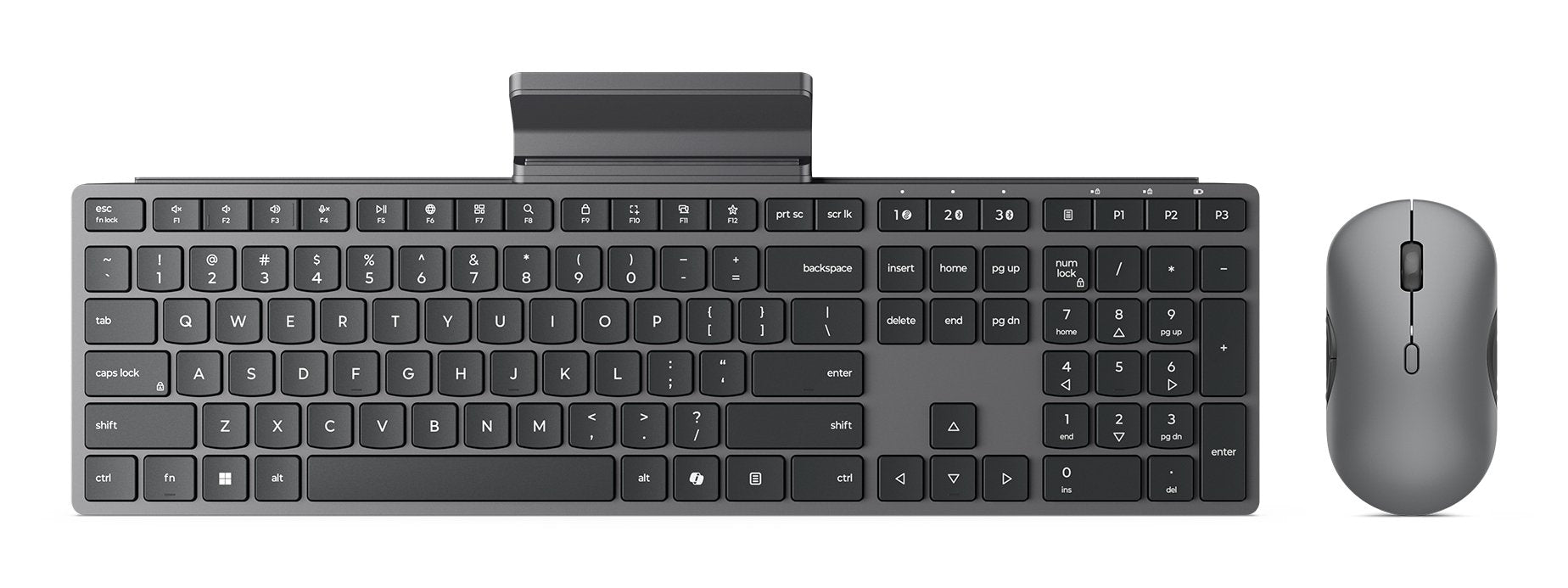 EAN 0195892125655 - Lenovo GX31S04978 teclado Ratón incluido Oficina RF Wireless + Bluetooth Español Gris imagen 3
