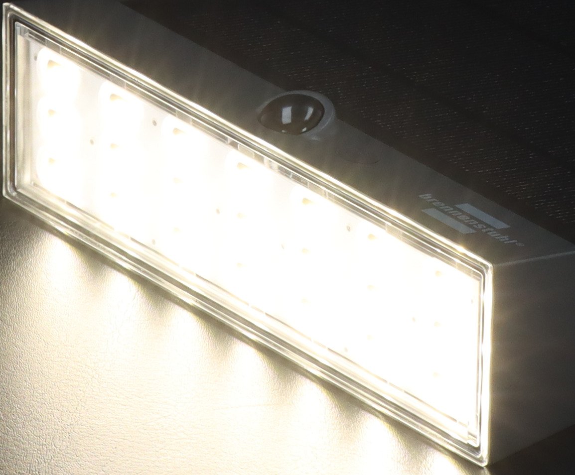 Aplique Solar Led De Pared Brennenstuhl Sol 1000 Plana