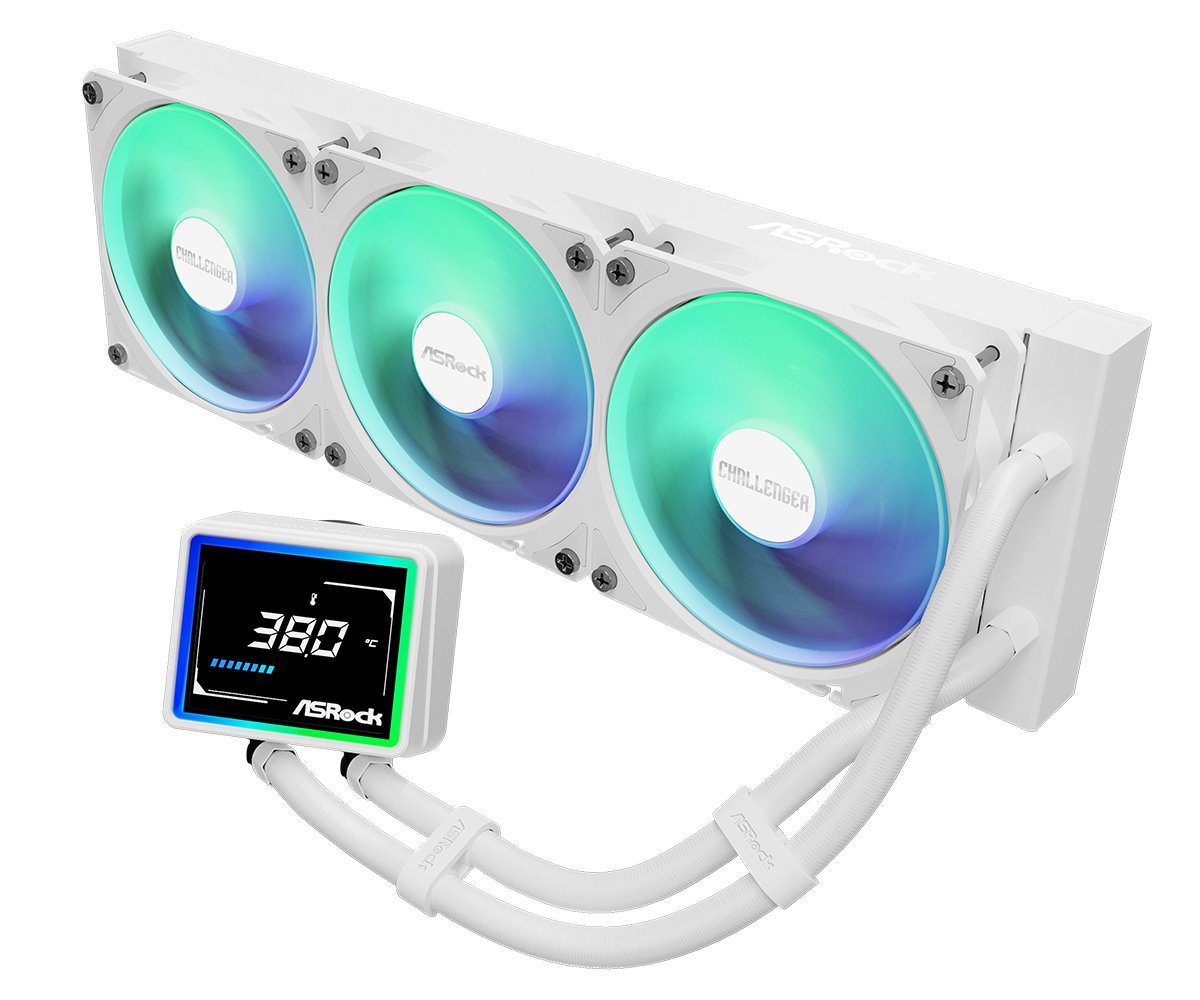 Refrigerador Liquido Cpu Asrock Challenger 360 Digital Argb White