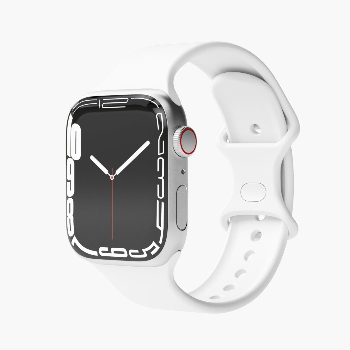 Vonmählen Watchstrap For Apple Silicone Loop Funda 2 Band One White (Aws00005)
