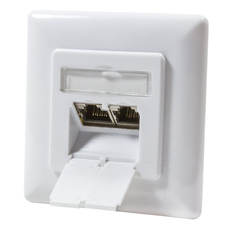 EAN 4052792028645 - LogiLink NP0123 toma de corriente RJ-45 Metálico, Blanco imagen 3