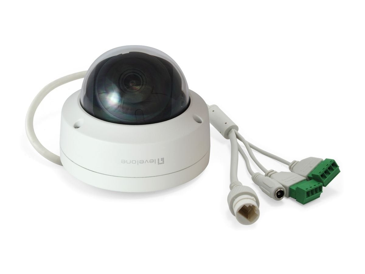 Levelone Ipcam Fcs-3404 Dome Out 6mp H.265 Ir 9w Poe