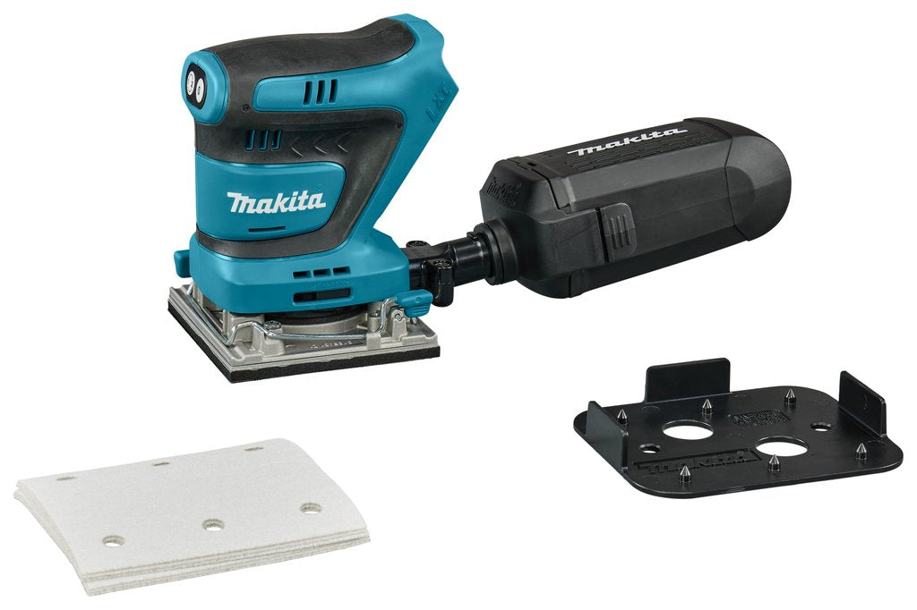 EAN 0088381772501 - Makita DBO484Z lijadora portátil Lijadora rotorbital 14000 OPM Negro, Azul imagen 2