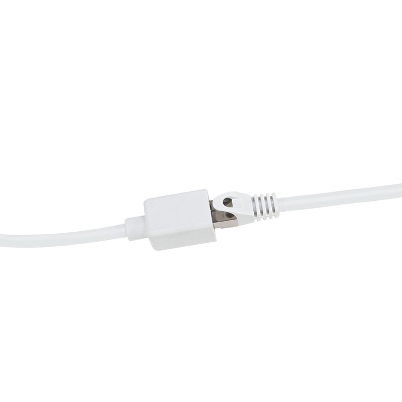 Latiguillo Cat 6a, S/Ftp,  1.00 M, Blanco, Macho-Hembra Cu Lszh