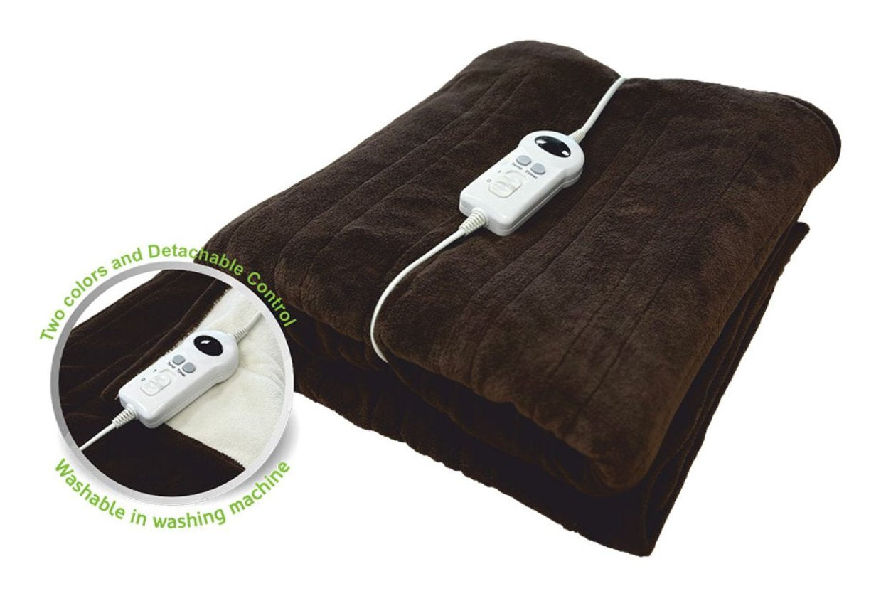 EAN 5608475039997 - Haeger EB-162.001A manta eléctrica y almohadilla 100 W Marrón, Crema de color Vellón imagen 1