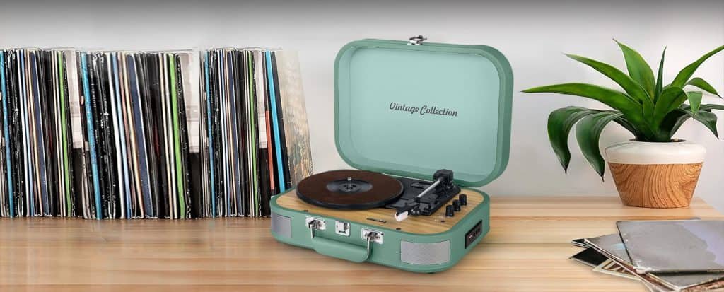 Sistema Estéreo Con Tocadiscos Muse Mt-201wg Puerto Usb, Entrada Aux