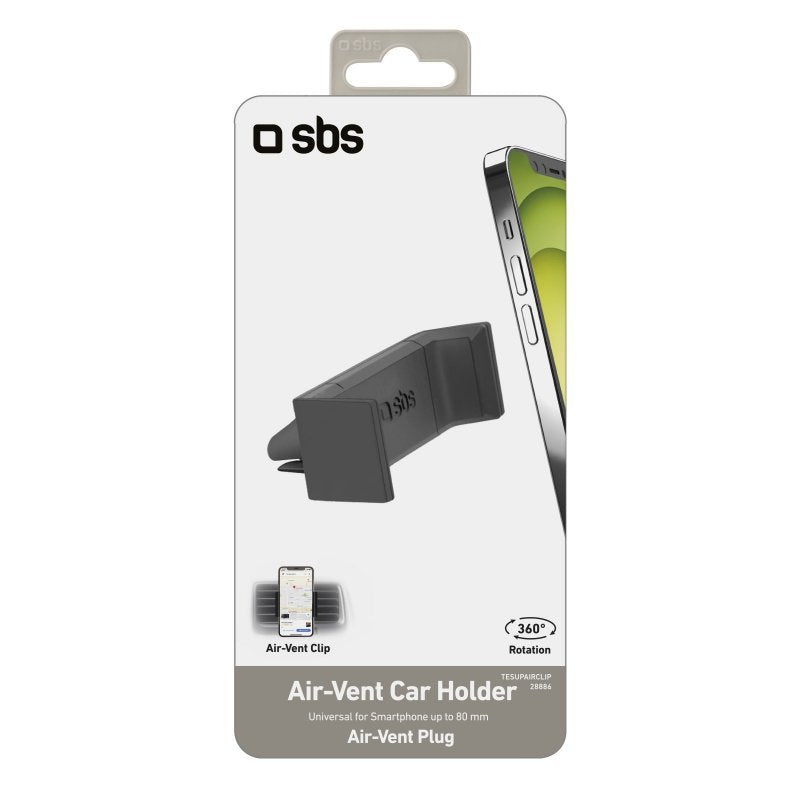 Sbs Tesupairclip Soporte Soporte Pasivo Teléfono Móvil/Smartphone Negro