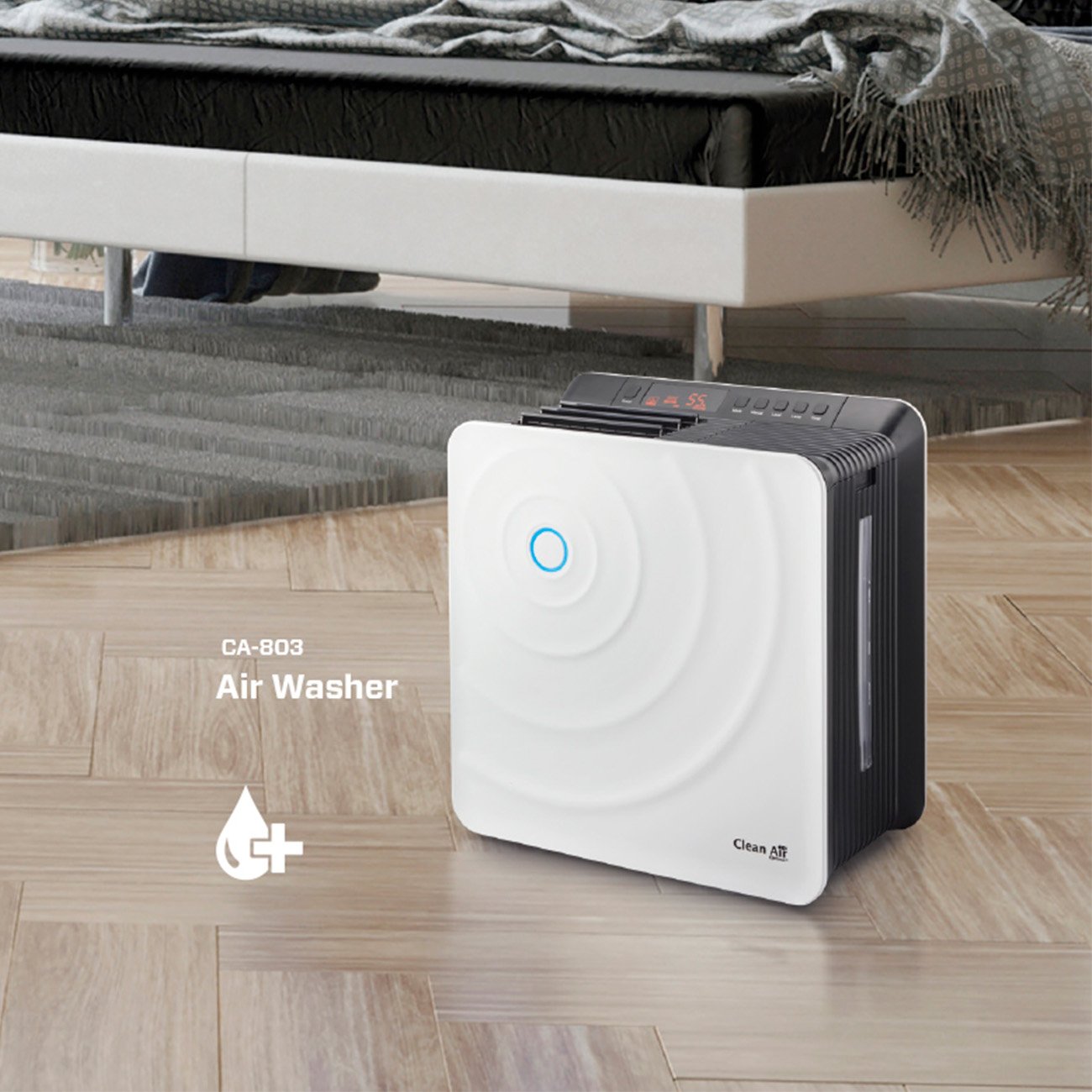 EAN 8718546311345 - Clean Air Optima CA-803 humidificador Negro, Blanco 35 W imagen 6