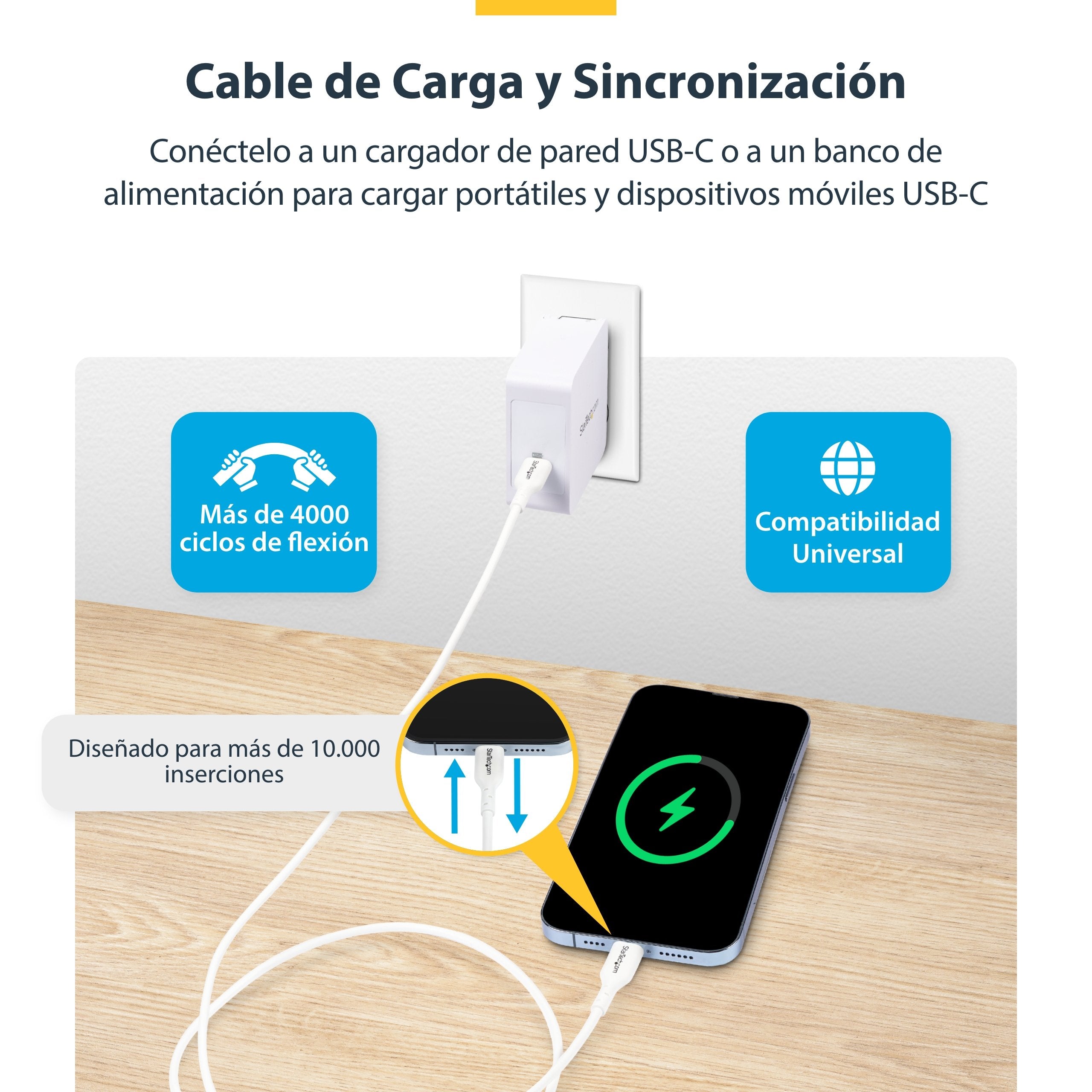 EAN 0065030911863 - StarTech.com USB2CC1MNCWHE cable USB USB C imagen 6