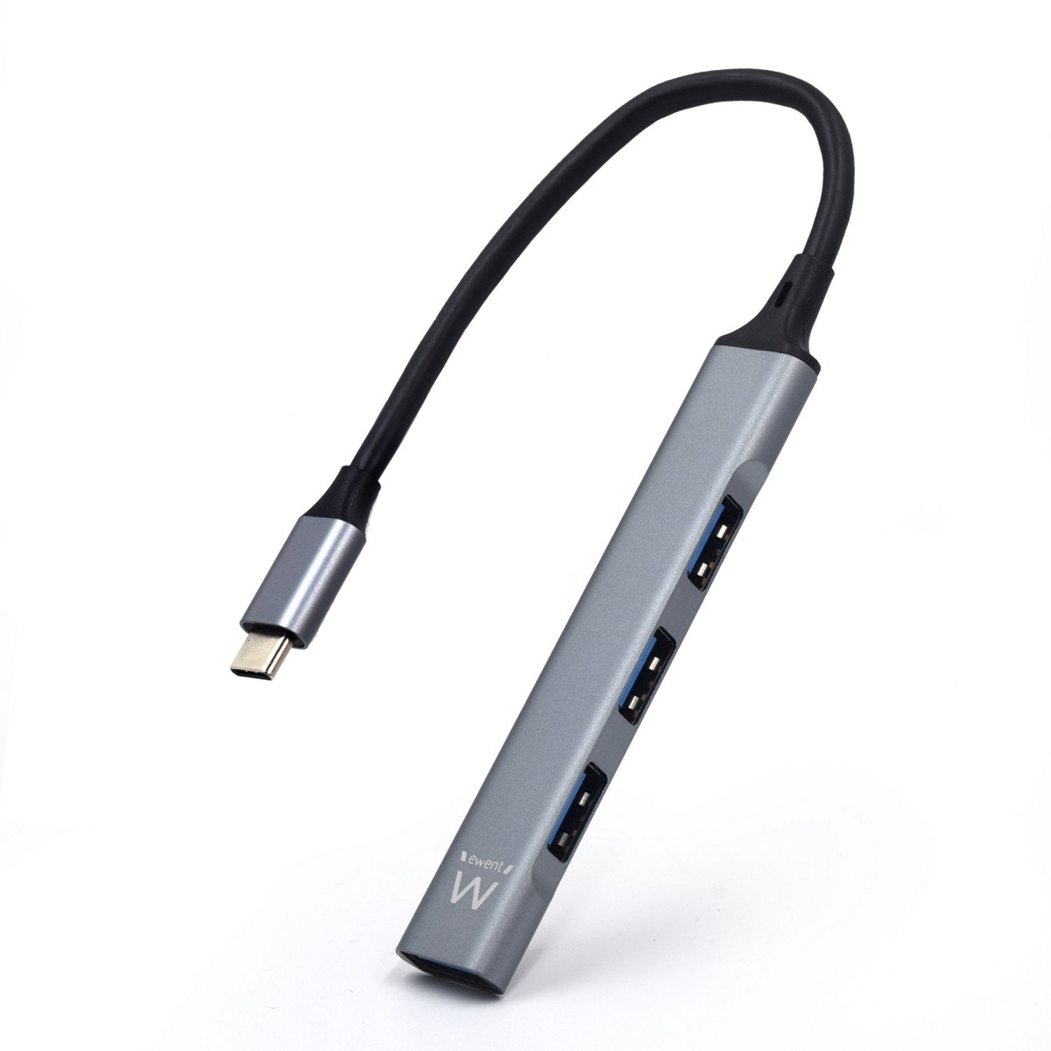 EAN 8052101431339 - Ewent EW1145 hub de interfaz USB 3.2 Gen 1 (3.1 Gen 1) Type-C 5000 Mbit/s Gris, Plata imagen 1