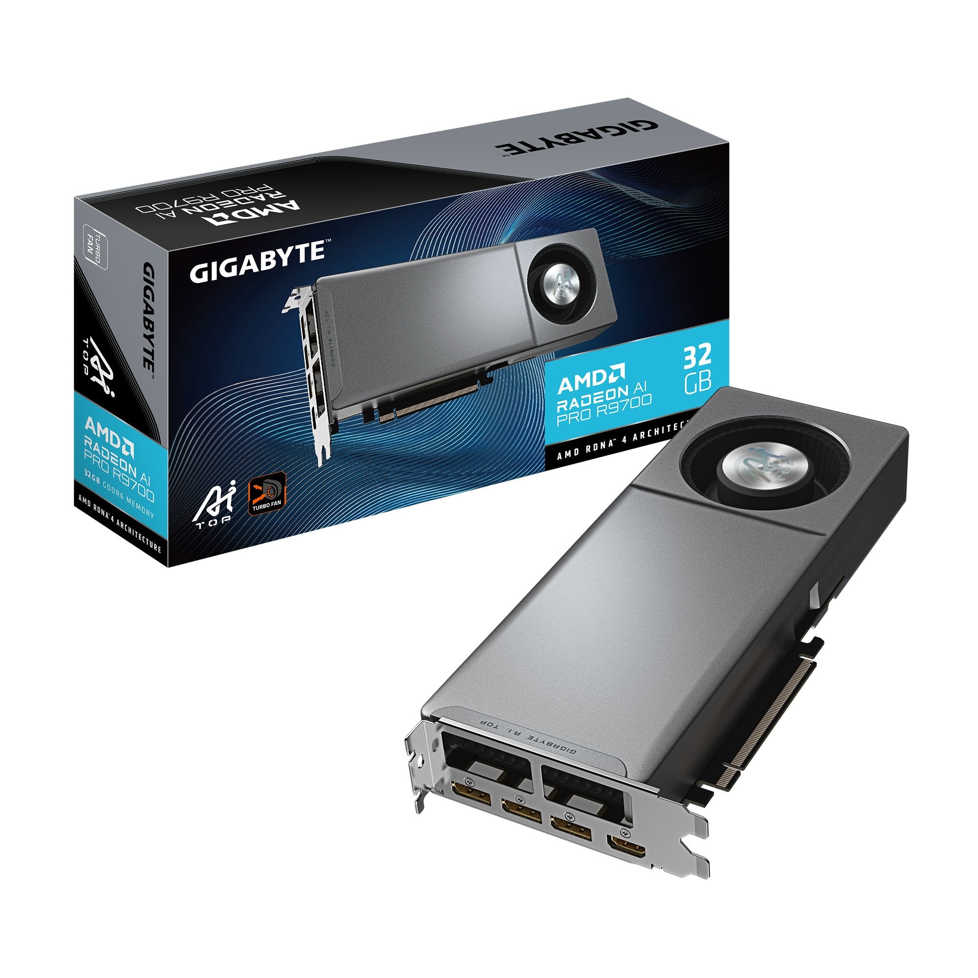 EAN 4719331356613 - GIGABYTE Radeon AI PRO R9700 AI TOP 32G AMD imagen 1