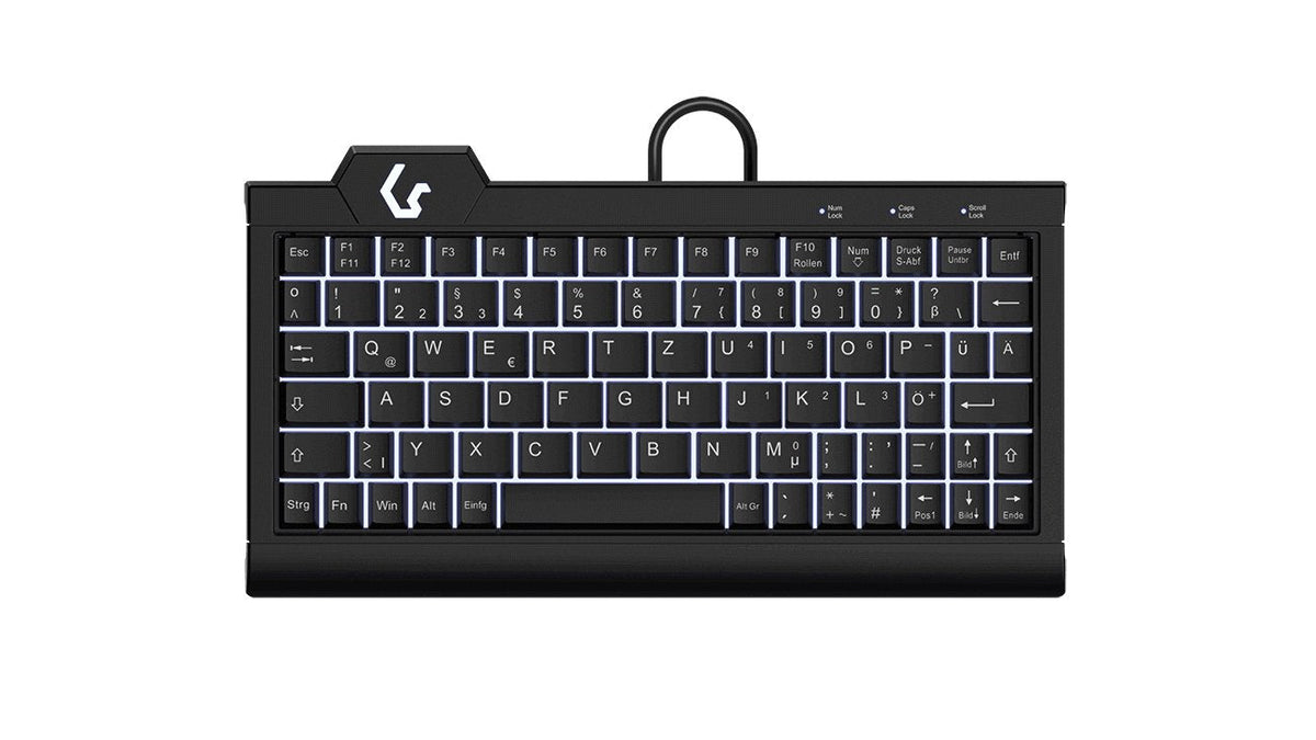 Keysonic Super Mini-Tas, Backlight, Bk, Ksk-3010elc (De)